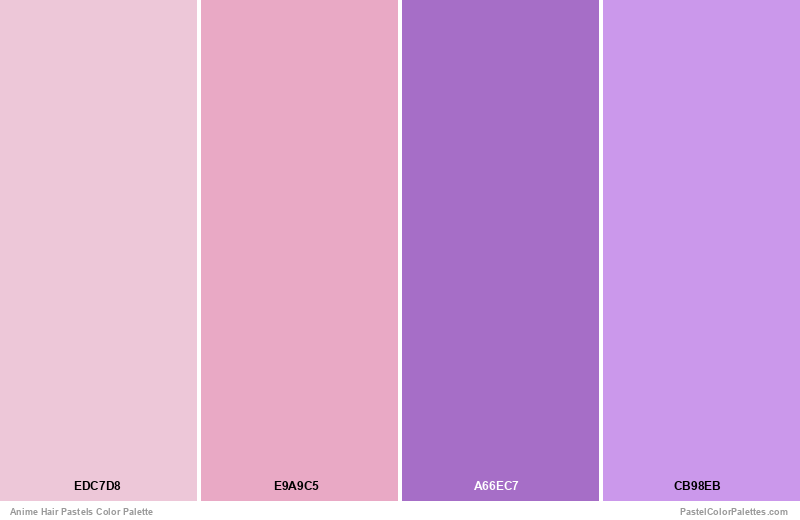 Color palettes: Hair by runmry on DeviantArt